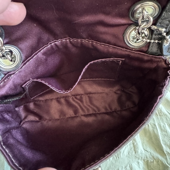 COACH SMALL SEQUIN TURNLOCK CROSSBODY - Picture 5 of 13